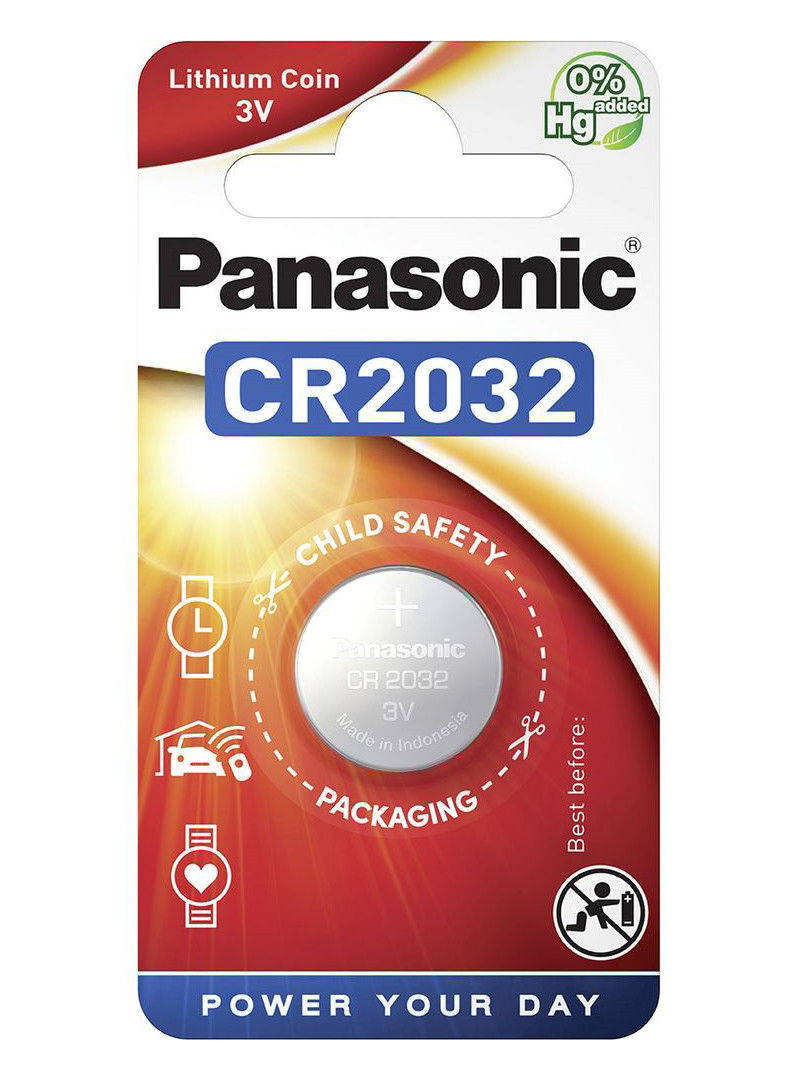 Panasonic CR2032 3V lítium gombelem, 1 db/bliszter termék fő termékképe
